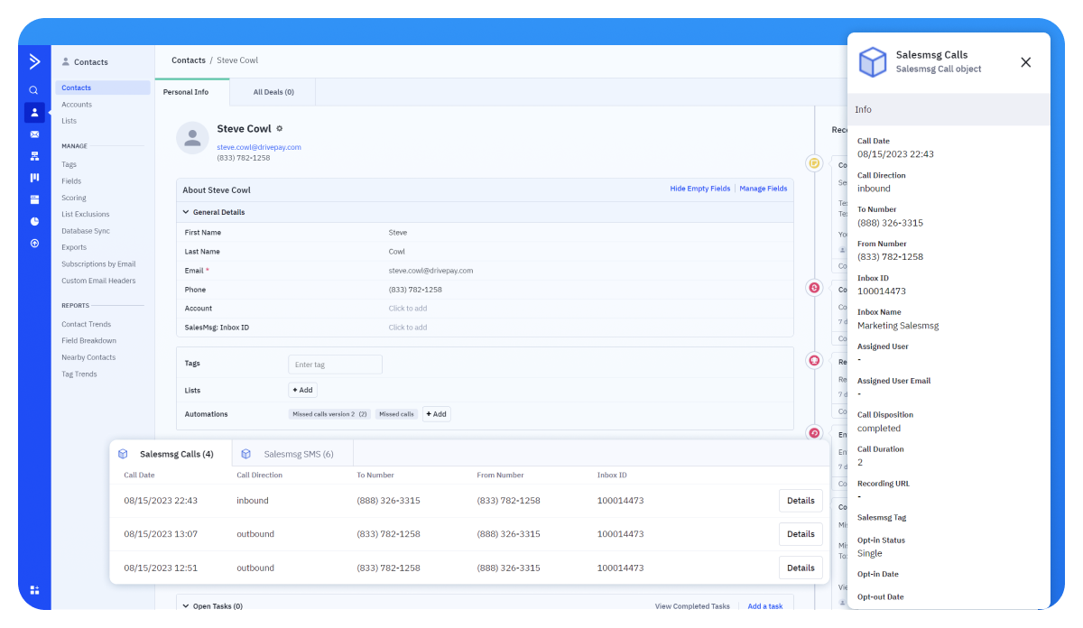 Salesmsg Dashboard Salesmsg Dashboard