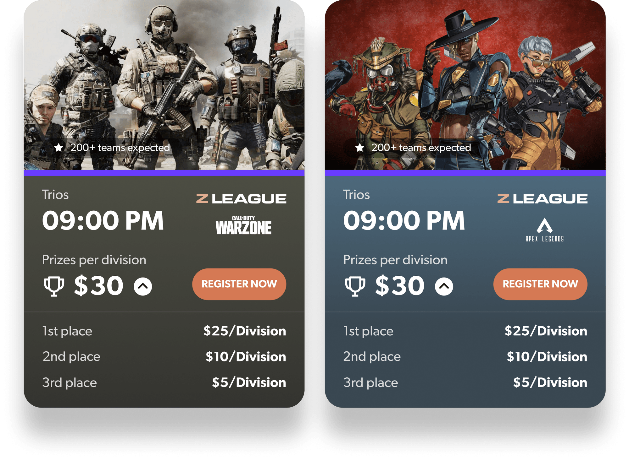 Z League The world's first skillsbased battle royale tournaments