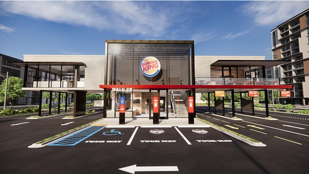 An image of a futuristic burger king