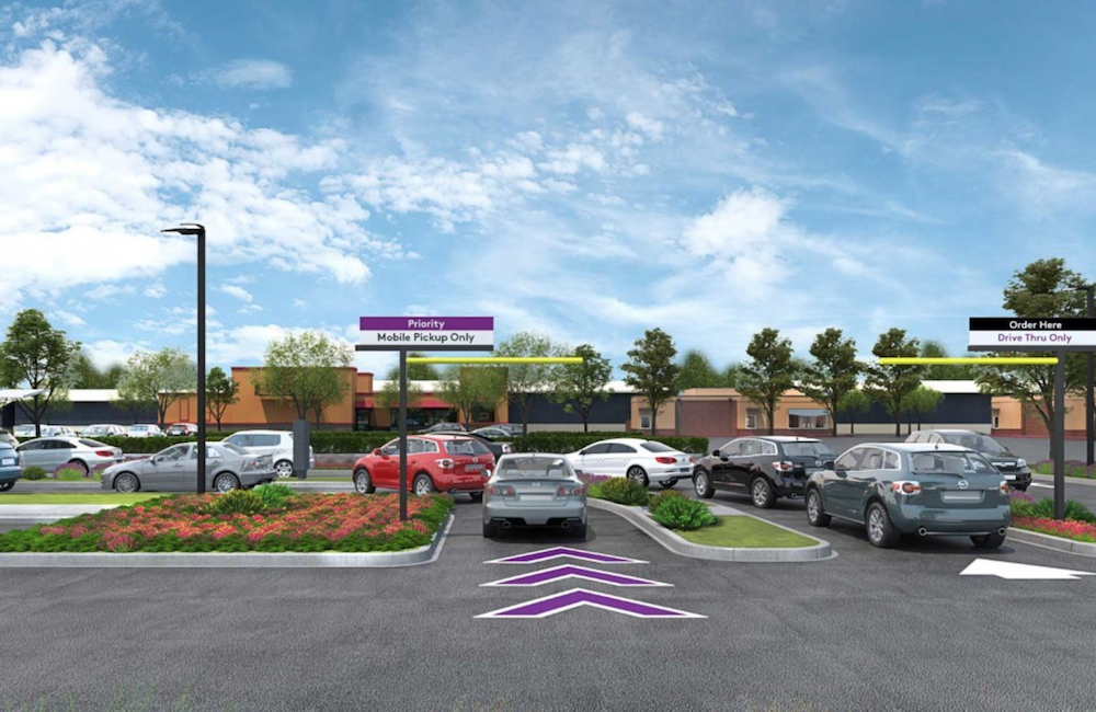 A picture of a new Taco Bell drive through