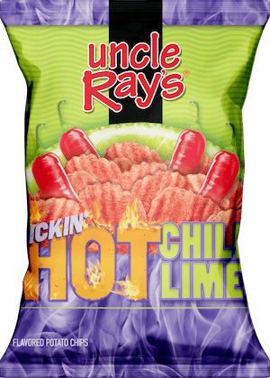 Kickin' Hot Chili & Lime Chips by Uncle Ray's