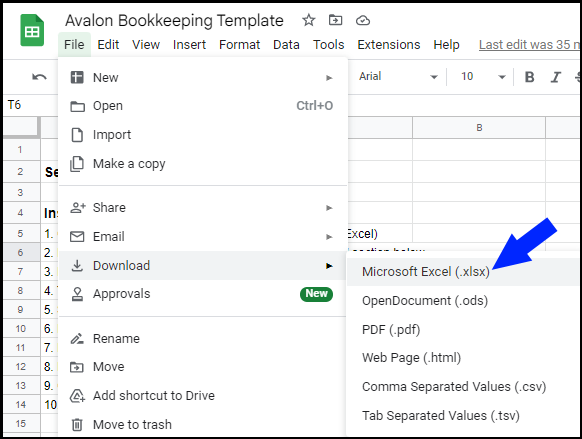 Bookkeeping Template Download