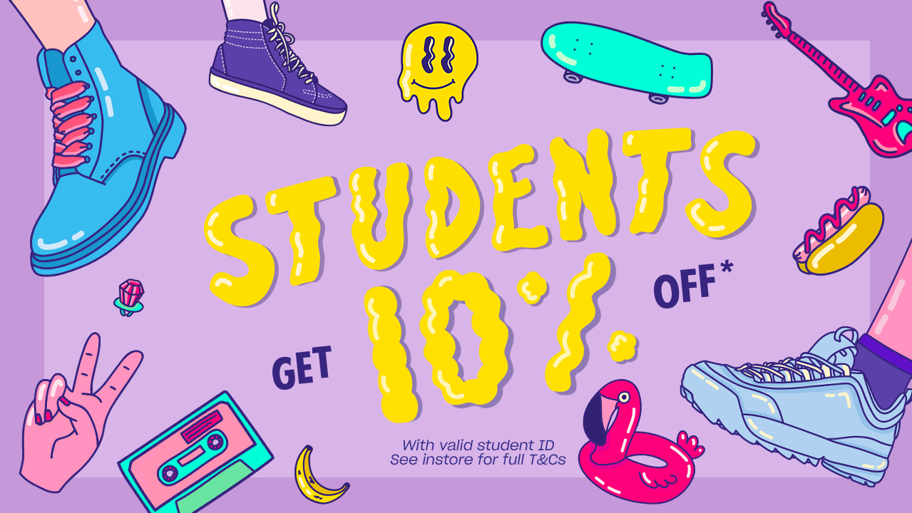 Students get 10% off promo banner