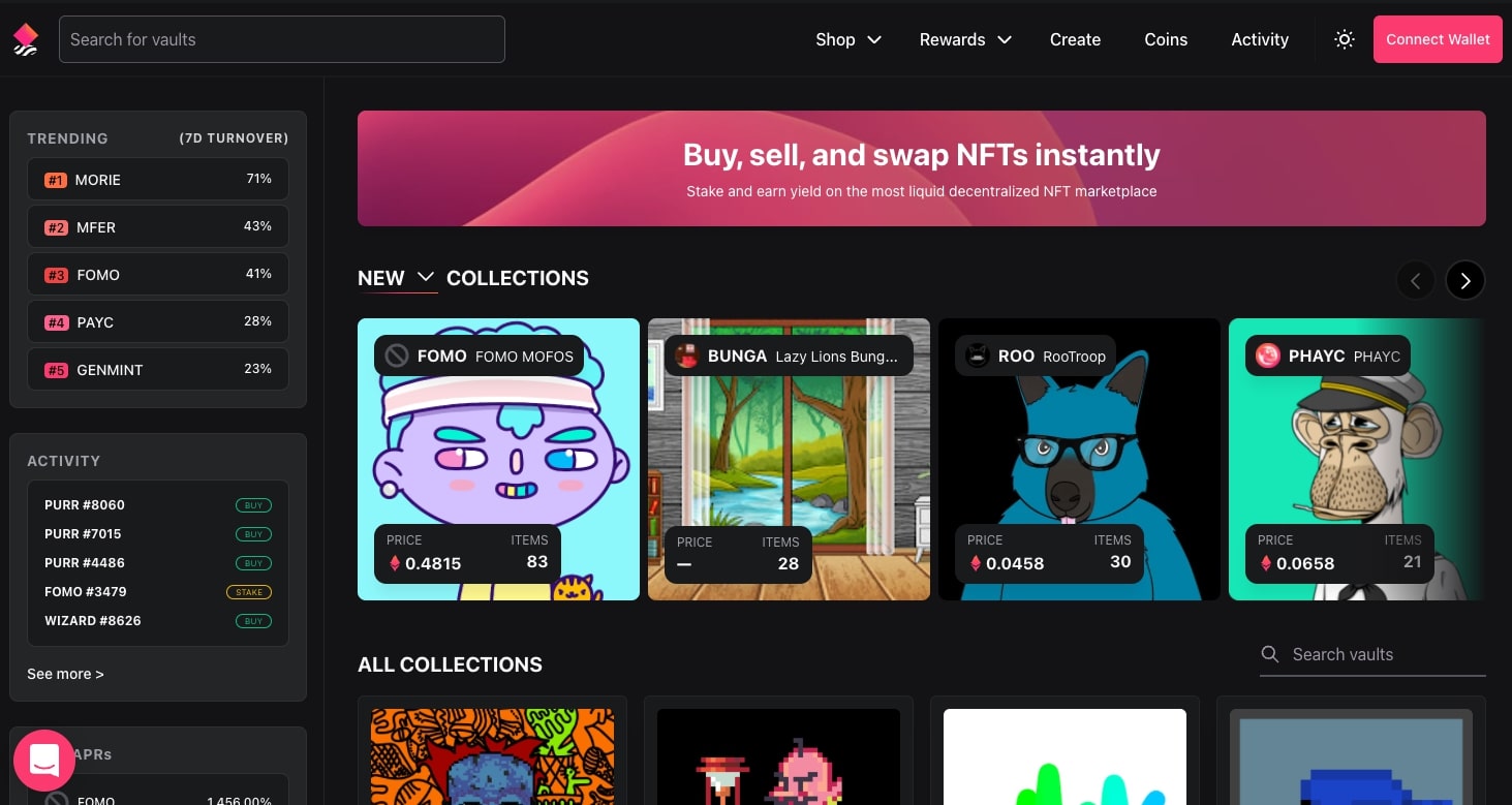 NFTX marketplace