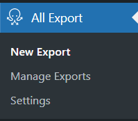 A screenshot showing how to use the export plugin for the Wordpress to Webflow data migration in PowerImporter