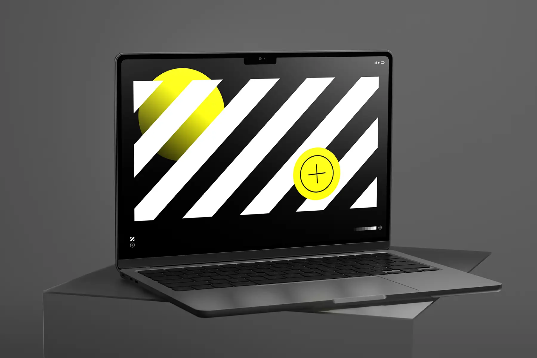 Hazard mockups animated mockup macbook pro