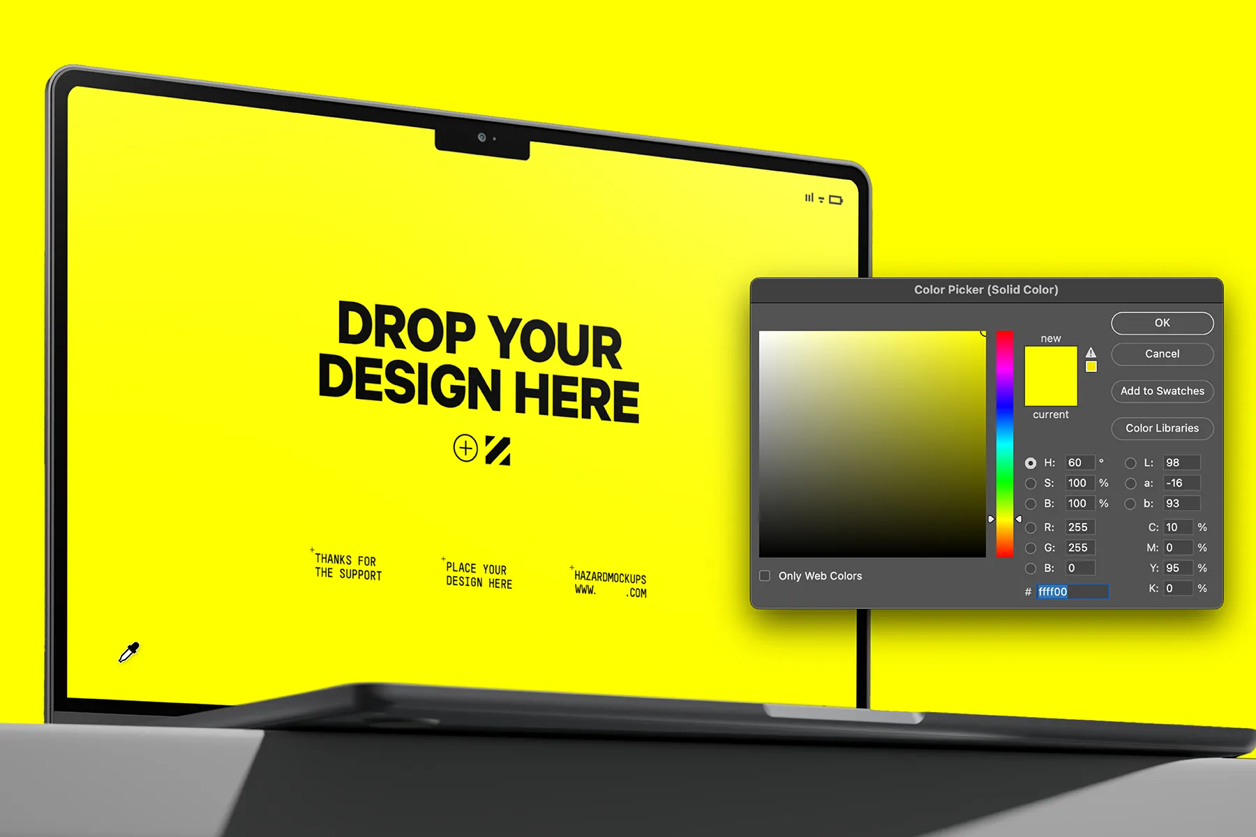 Hazard Mockups Animated Mockup Macbook Pro