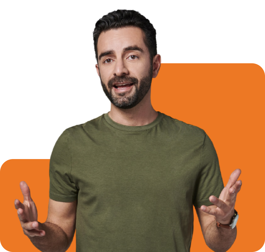 cutout photo of a man teaching a course