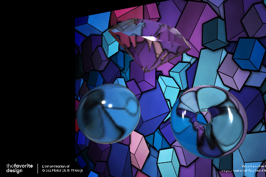 Glass Objects Three.js Demo