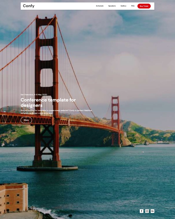 Conference Webflow Template Confy | FlowRadar