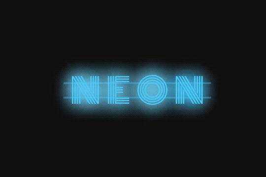 Neon Text Effect Webflow Cloneable