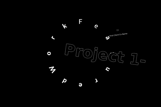 Scroll Rotate Portfolio Interaction