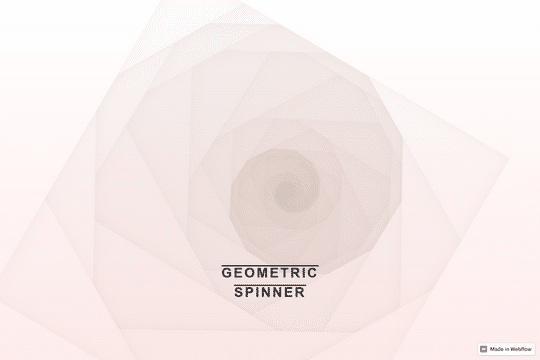 Geometric Spinner Background Animation