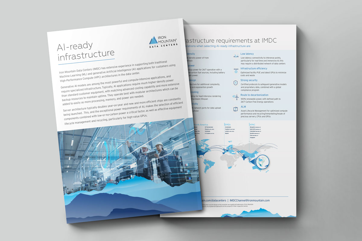 Iron Mountain Data Centers Digital X Webflow Ecommerce Website Template