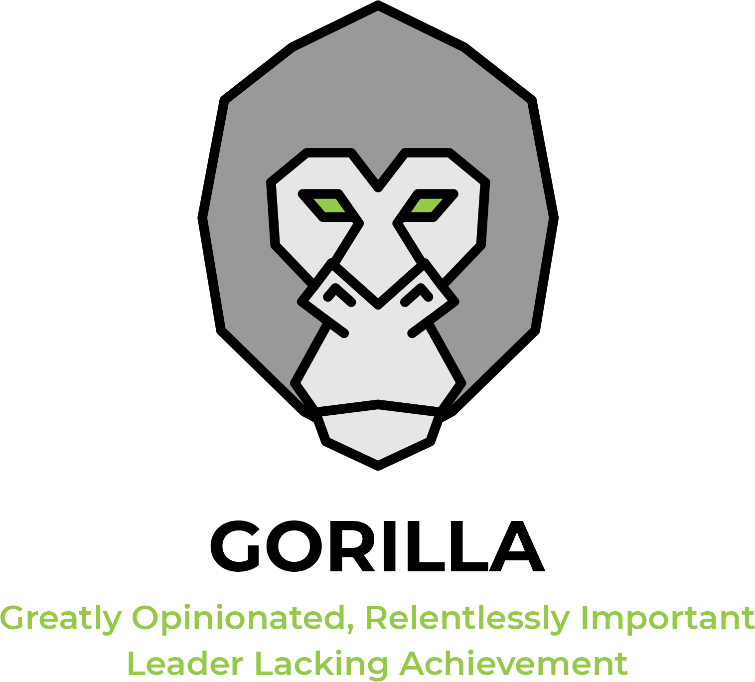 GORILLA: Greatly Opinionated, Relentlessly Important Leader Lacking Achievement