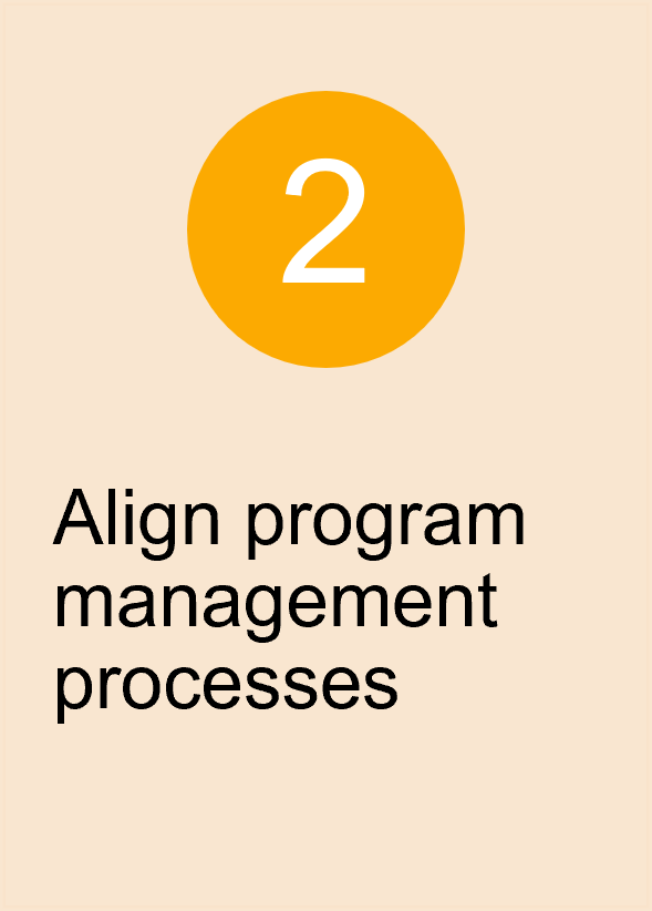 Align program management processes