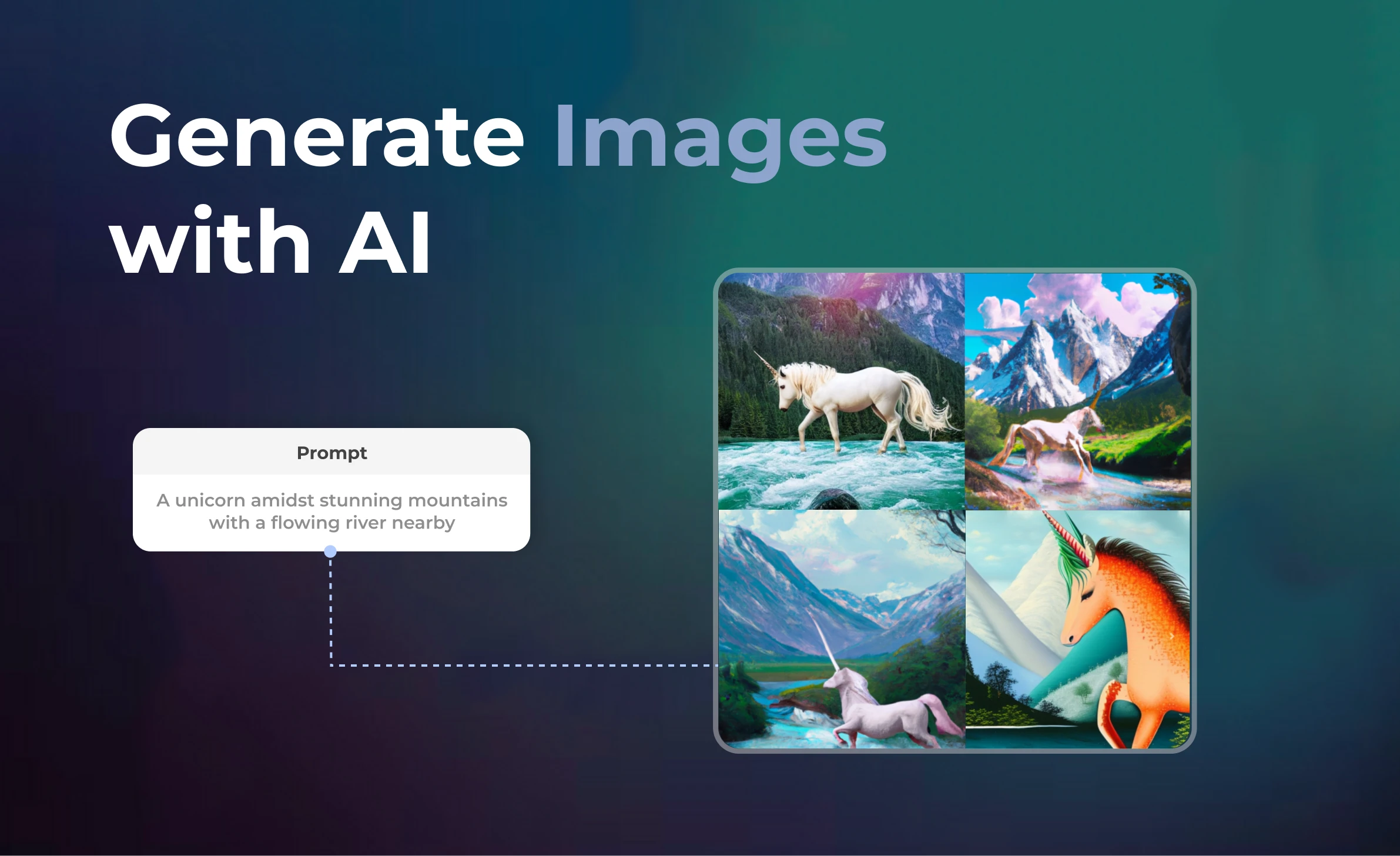 How to generate an image with AI