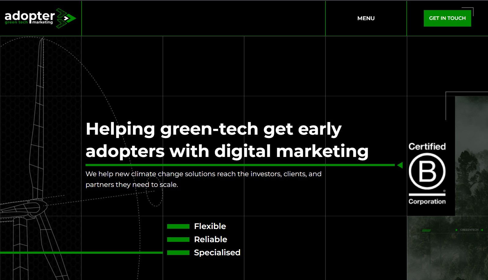 Adopter - The Green-tech Marketing Agency for new climate change solutions