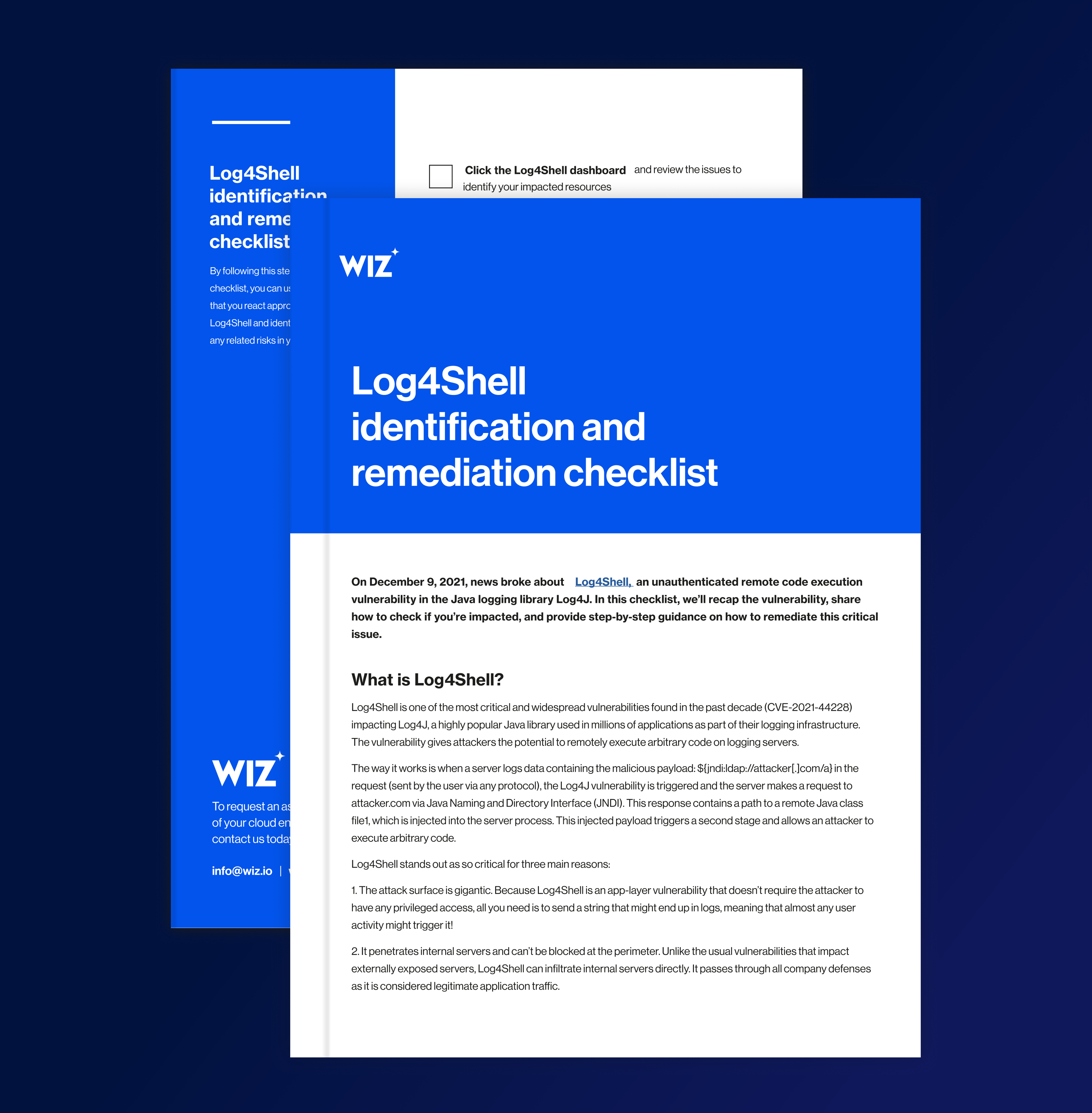 Log4Shell Checklist