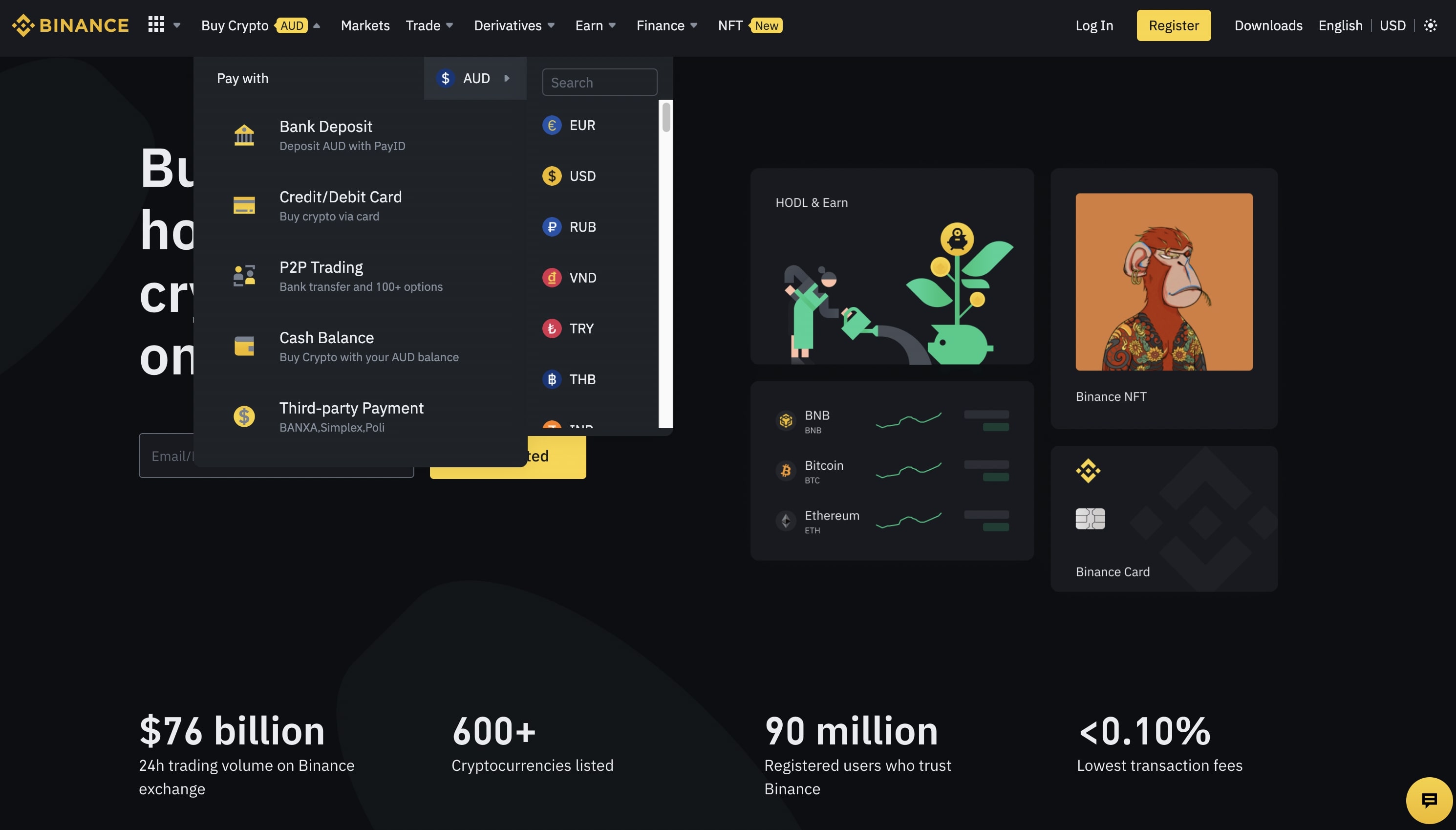 Binance Bank Deposit