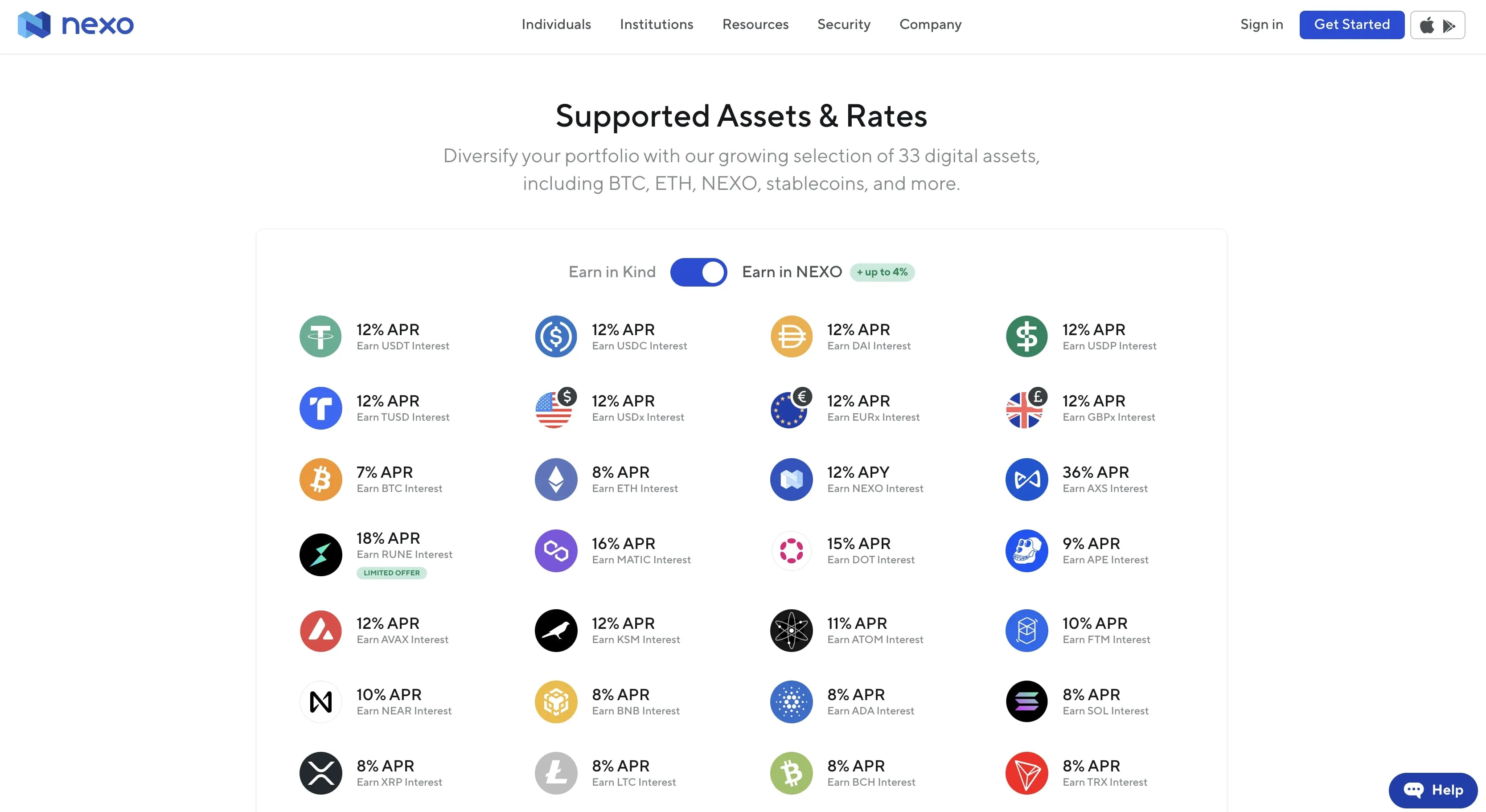 Nexo USDC Staking