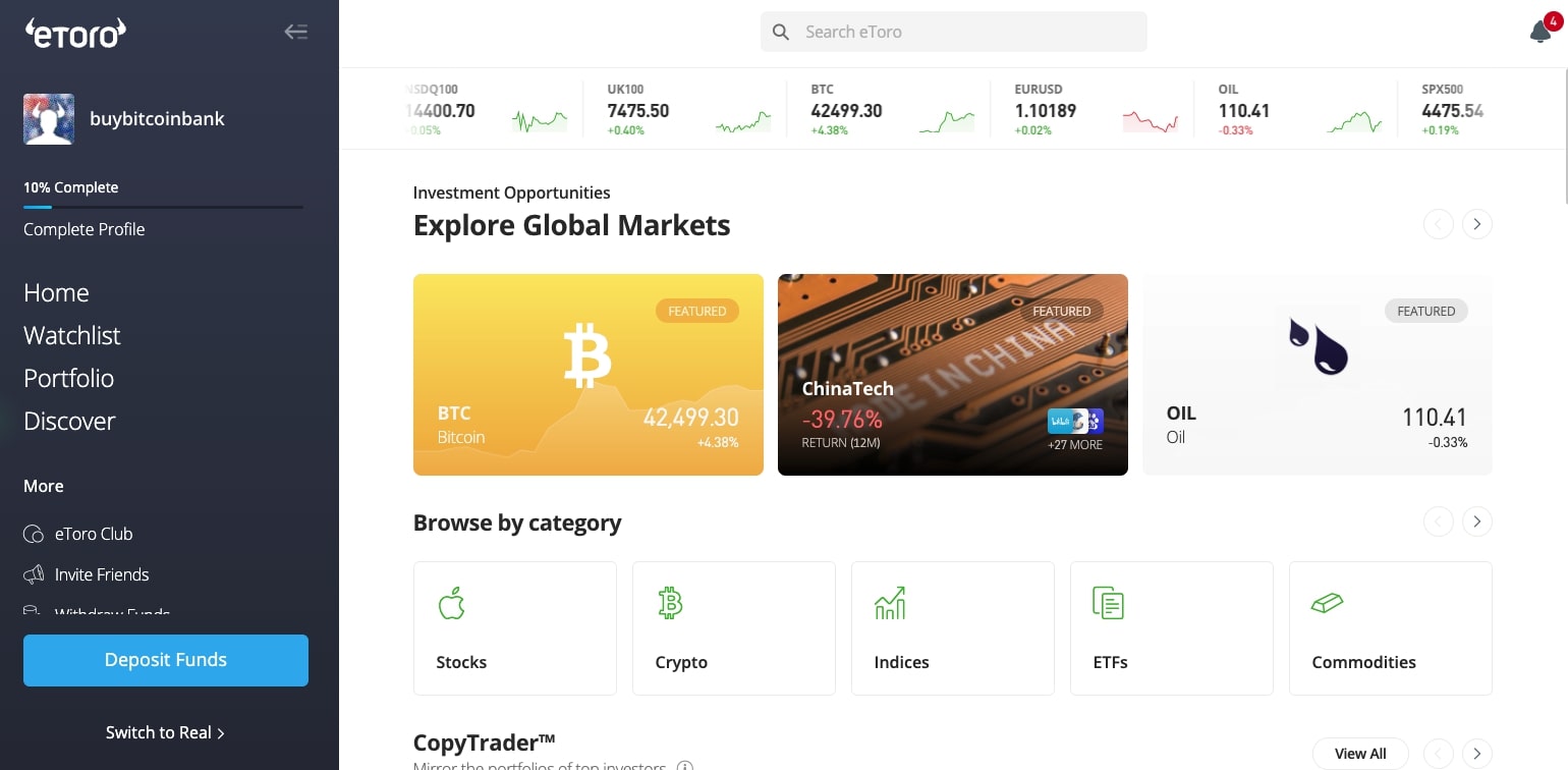 What Markets are Available on eToro