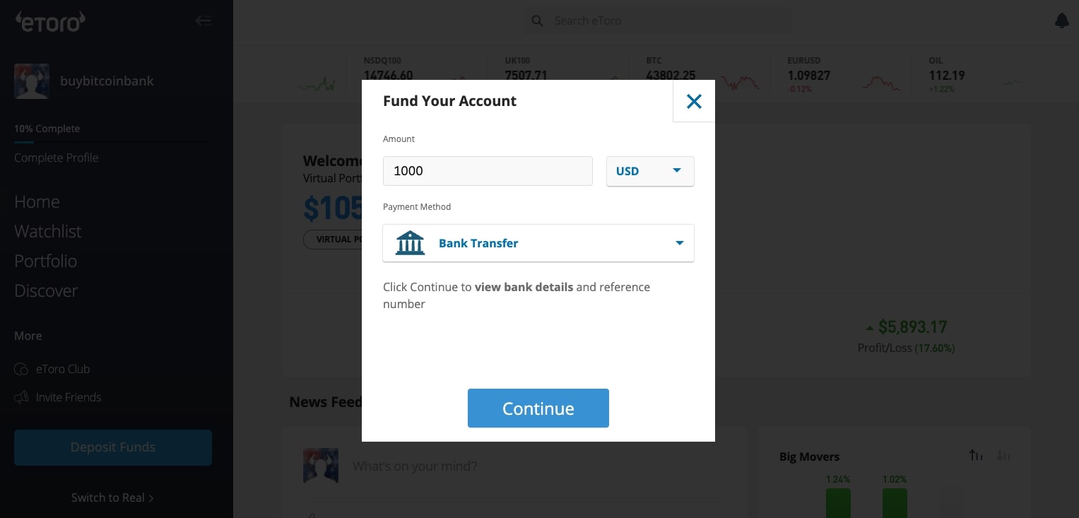 Transfer USD to buy Bitcoin Ally Bank