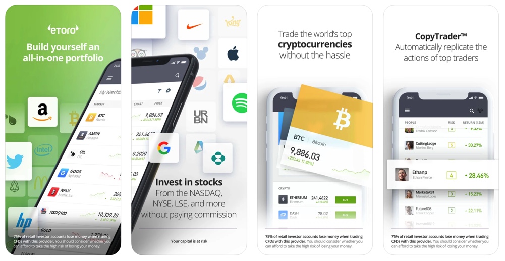 eToro Mobile App iPhone Screenshot