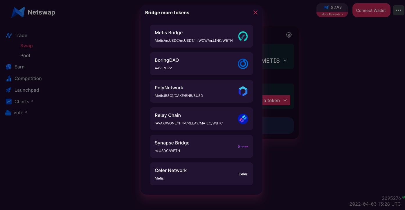 Netswap Synapse Bridge