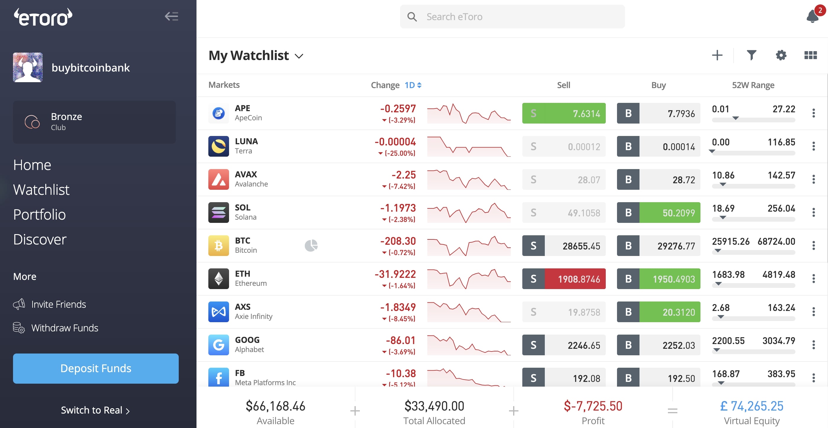 Deposit Funds eToro Nationwide Bank