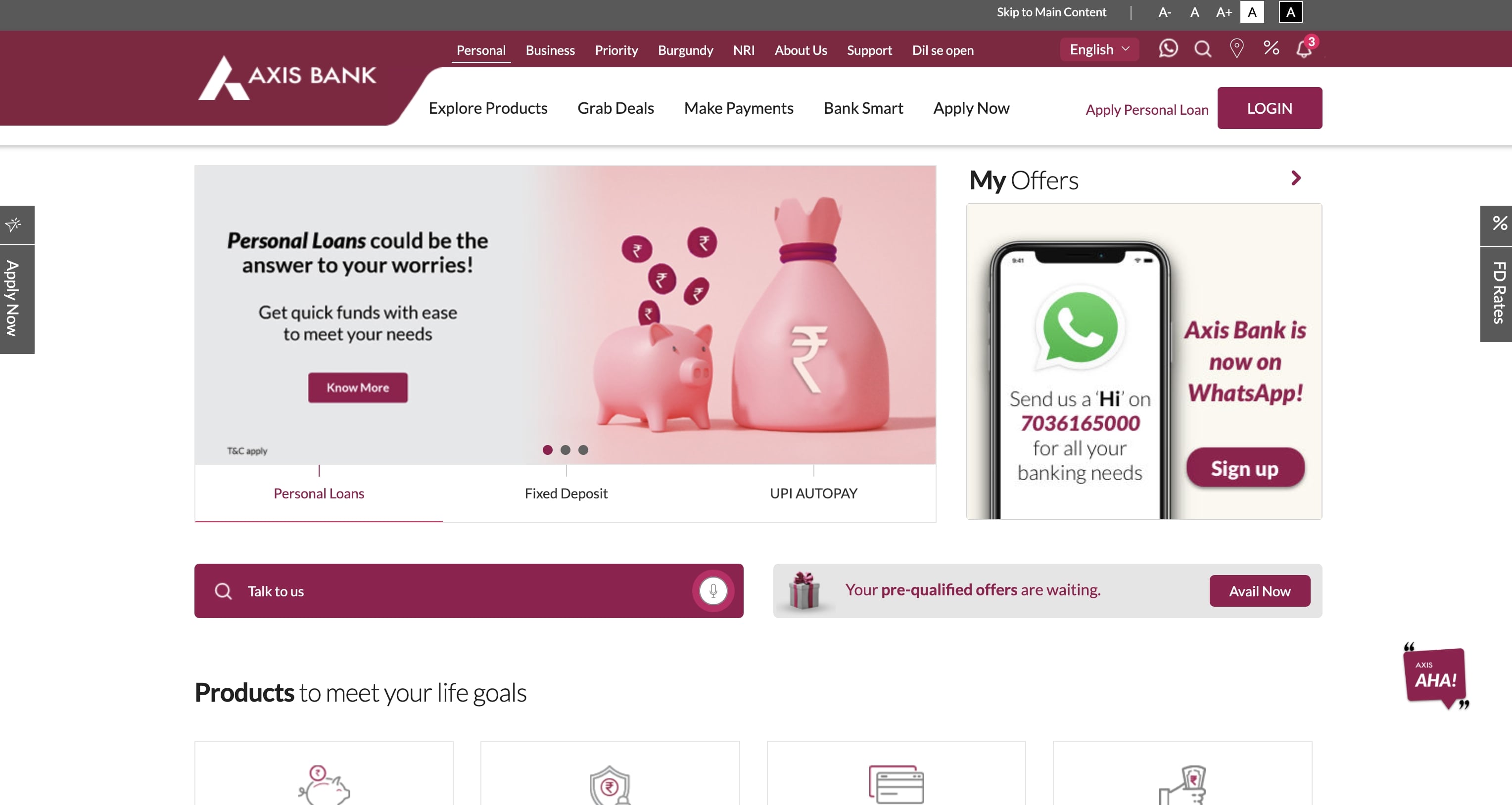 Axis Bank Review