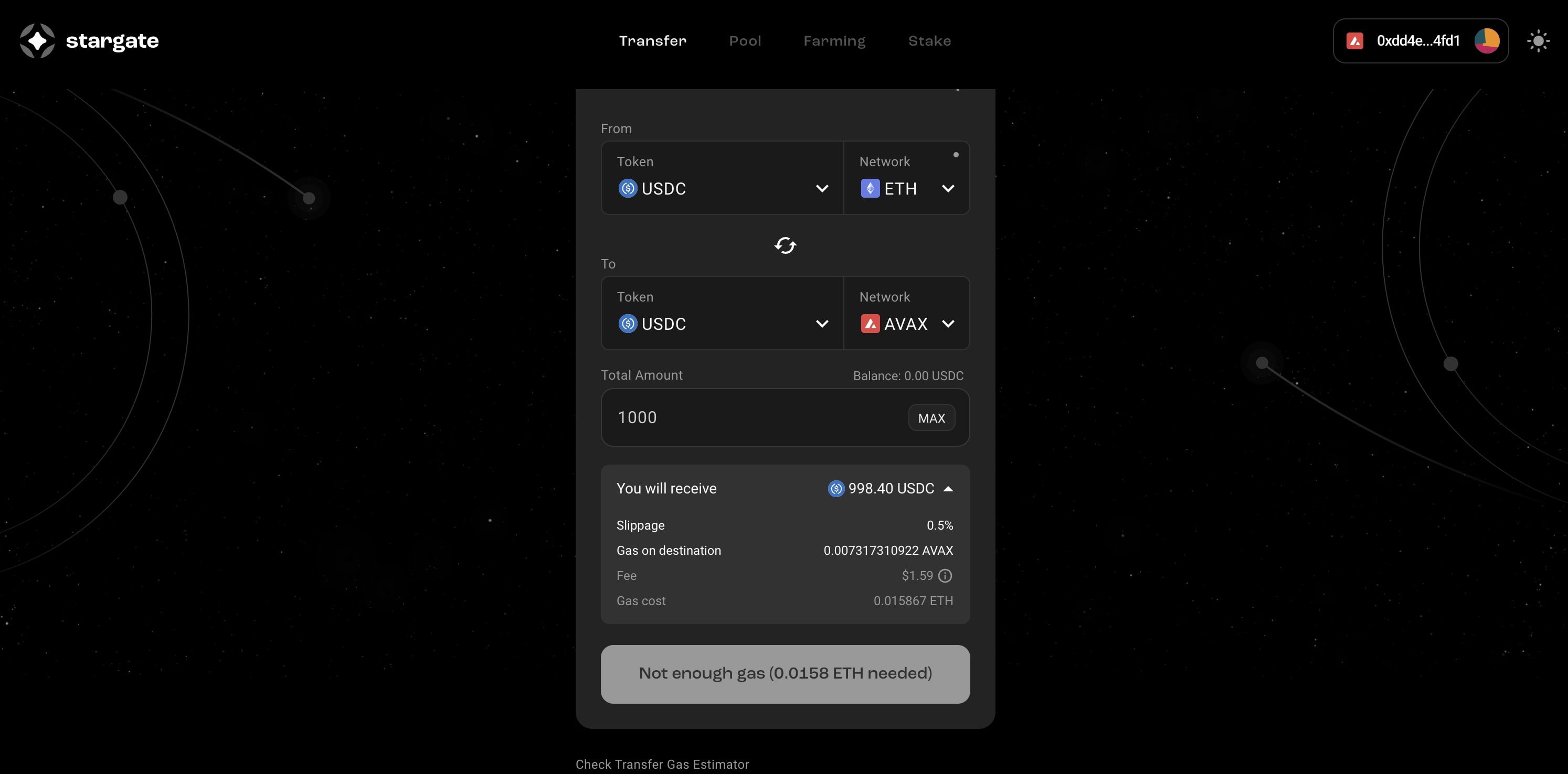 Stargate Finance Swaps