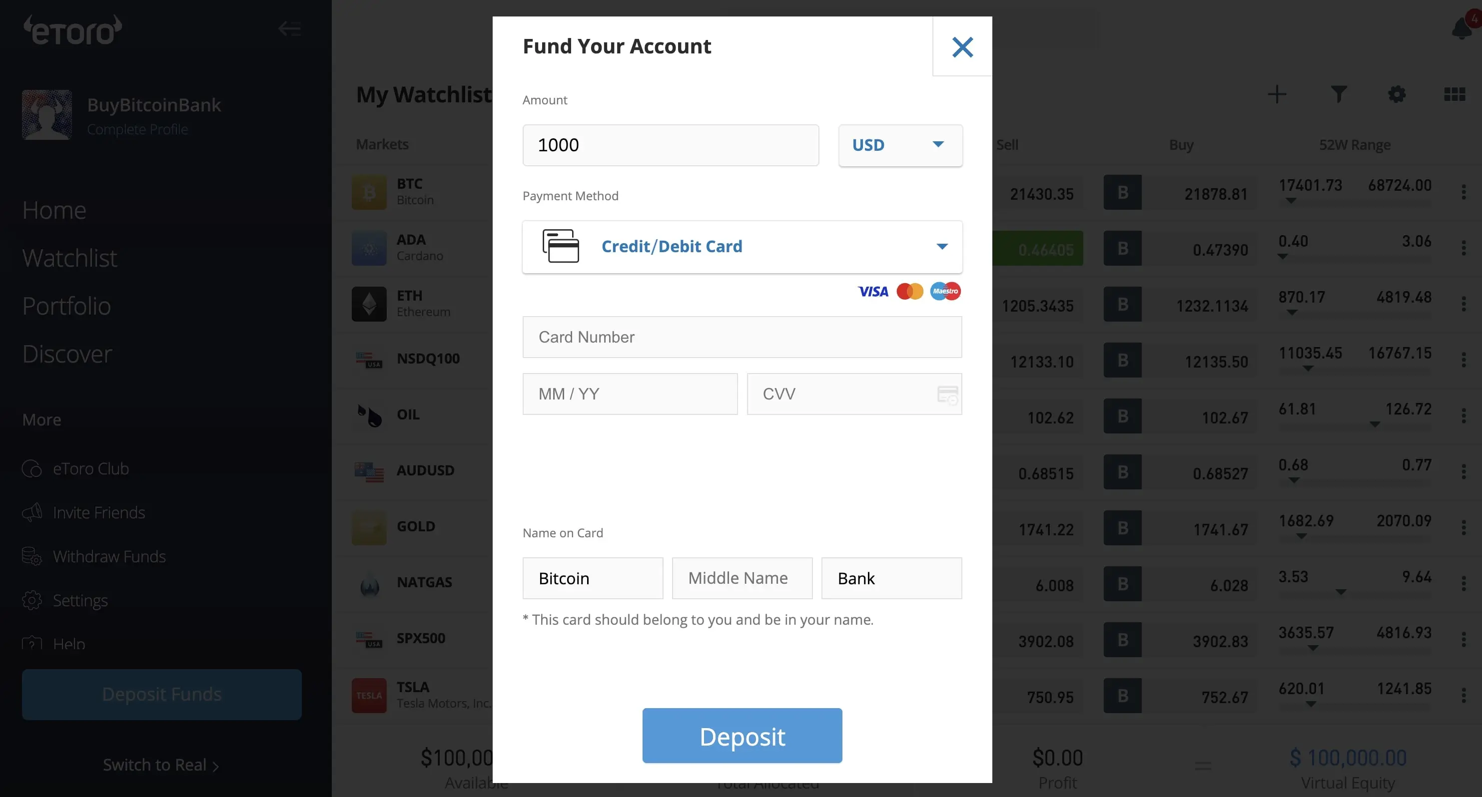 Buy Crypto AMEX