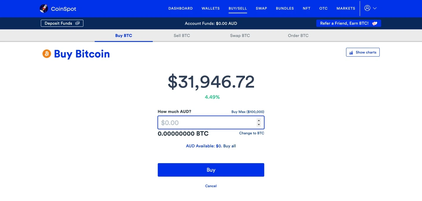 Buy Bitcoin (BTC) with Bankwest on CoinSpot.