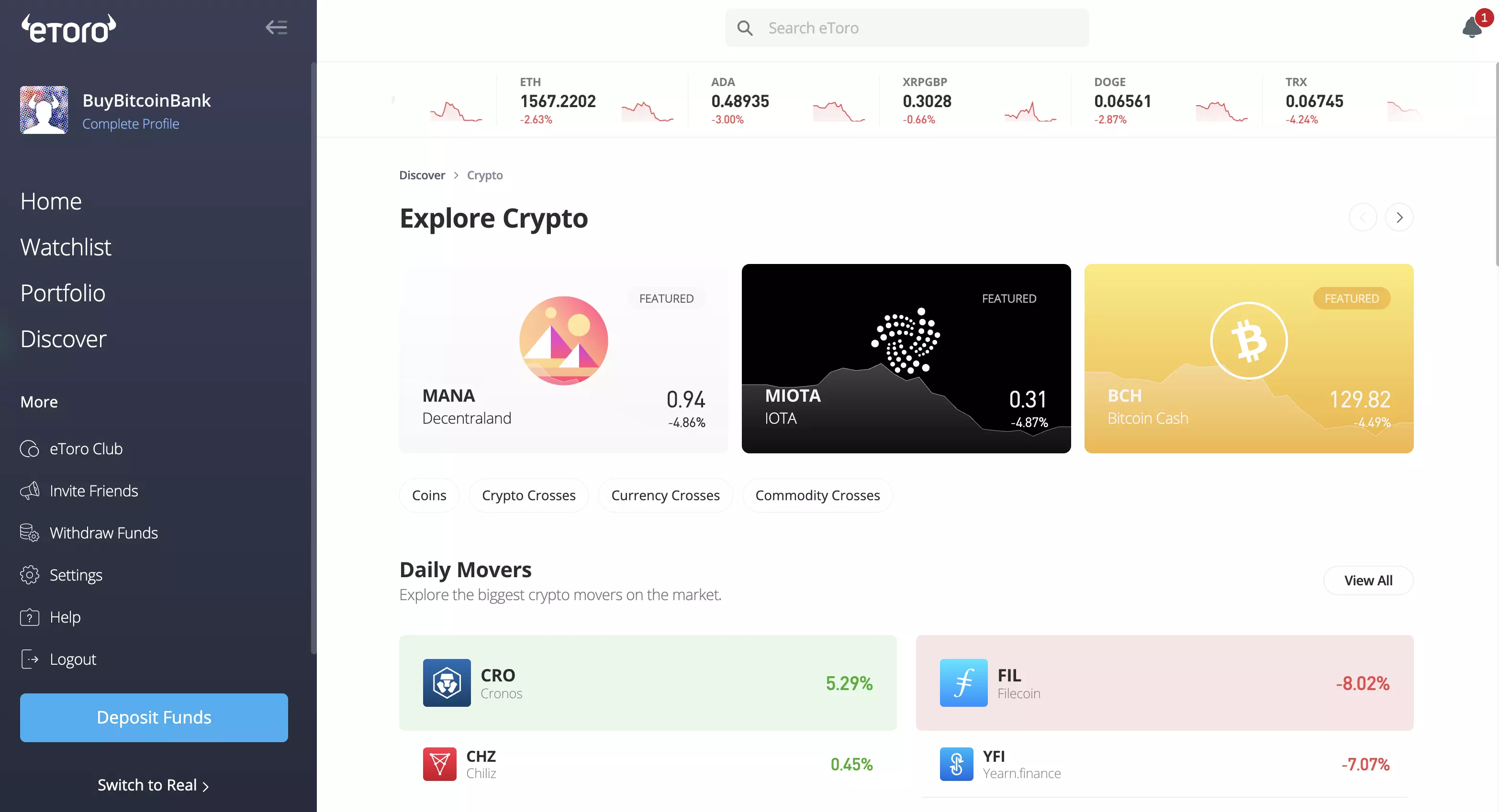 buy crypto capital one account