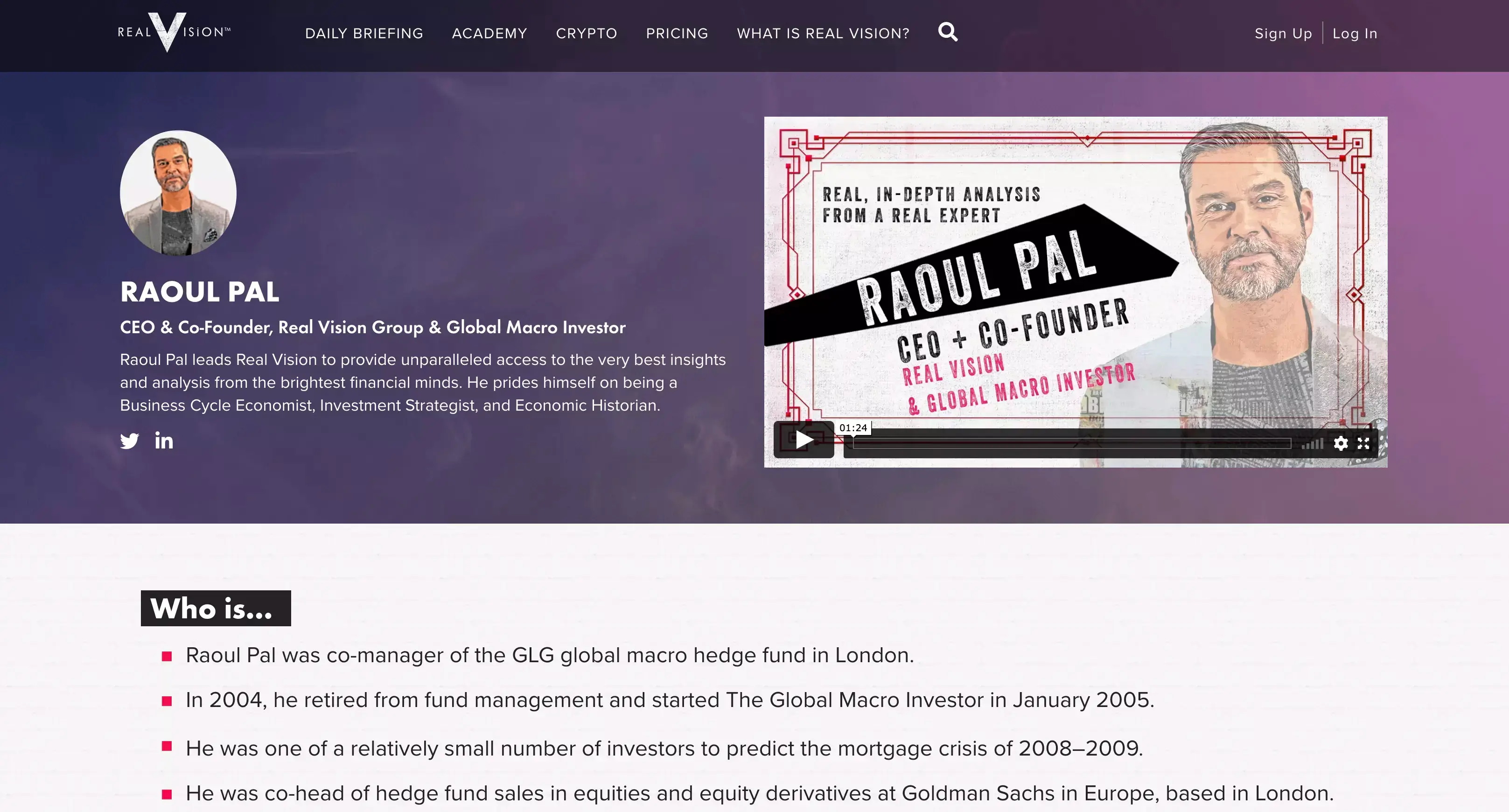 Raoul Pal Biography