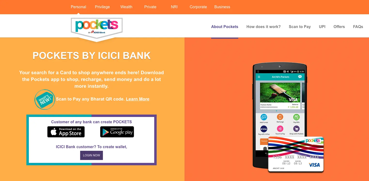 Pockets Icici