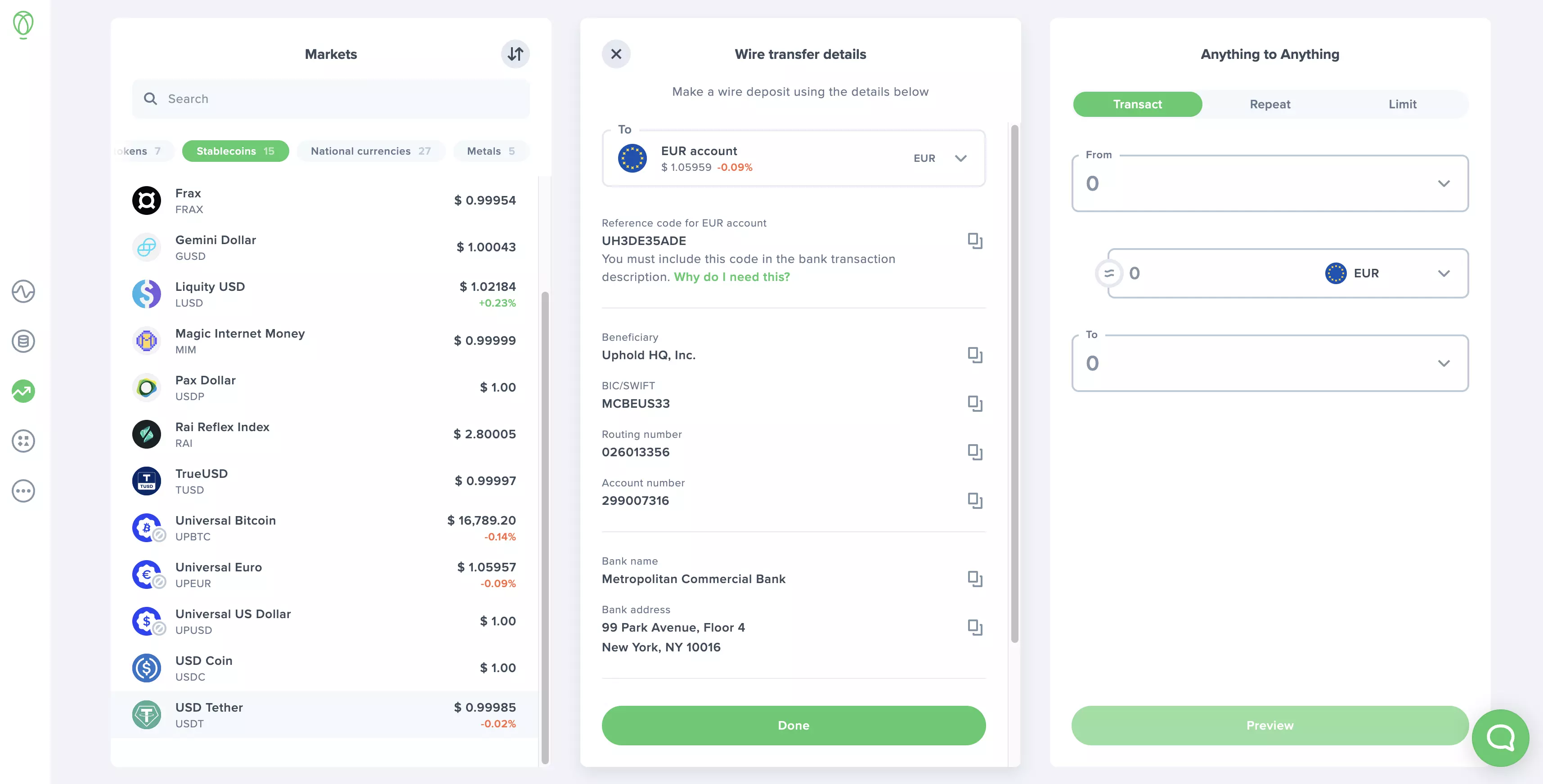 Buy USDT in Italy