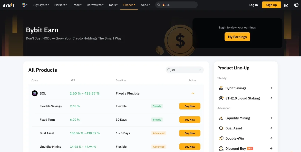Мой SOL через Bybit.
