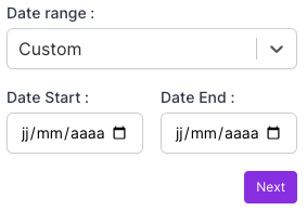 Custom date from Catchr Google Sheet Add-on