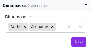 Dimensions from Snapchat Ads