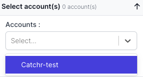 Selecting your Mailchimp accounts