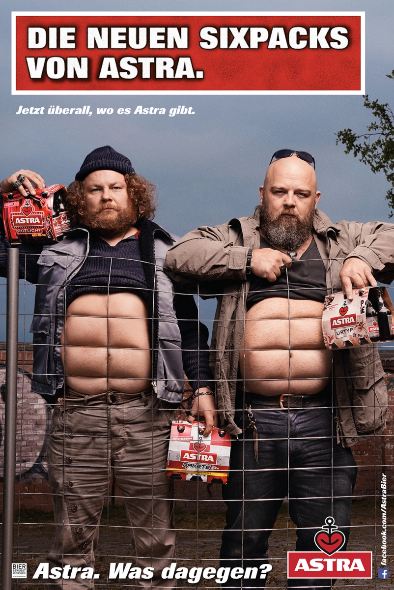 © Astra beer content brand sixpack advertising