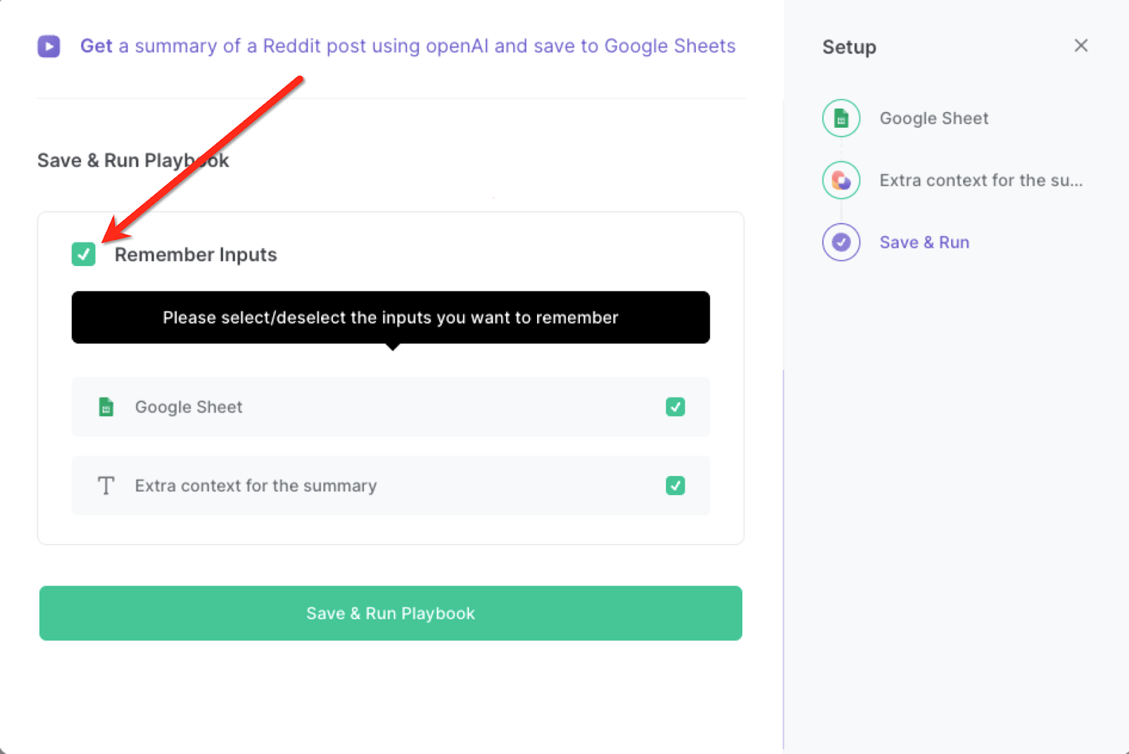 Get a summary of a Reddit post using openAI and save to Google Sheets