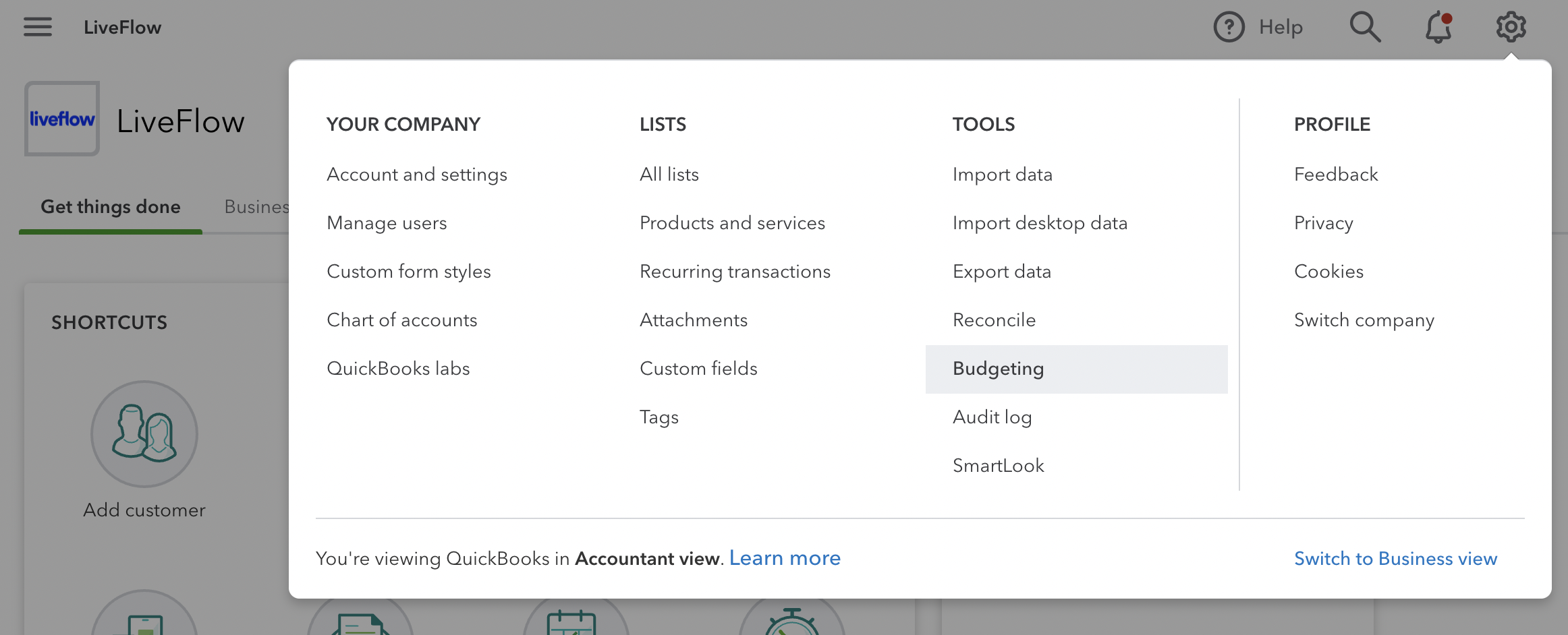 How to Create Efficient QuickBooks Online Budgets LiveFlow