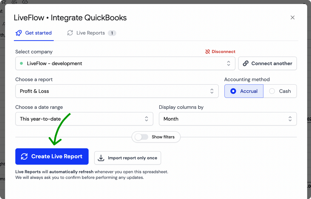 Pull And Refresh Live Financial Reports Into Your Google Sheets LiveFlow