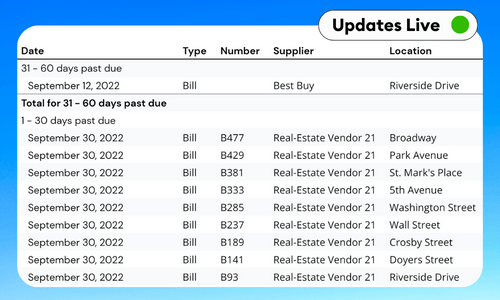 QuickBooks A/P Aging Detail Report Template - Google Sheets & Excel