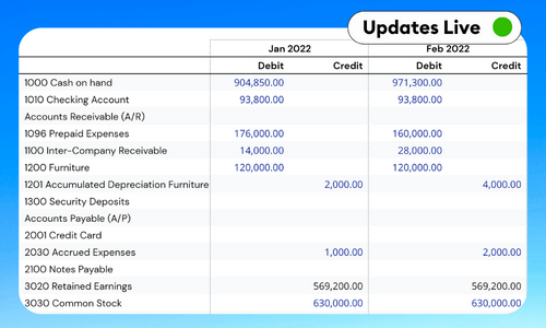 QuickBooks Trial Balance Report Template - Google Sheets & Excel