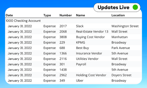 QuickBooks Transaction Detail Report Template - Google Sheets & Excel