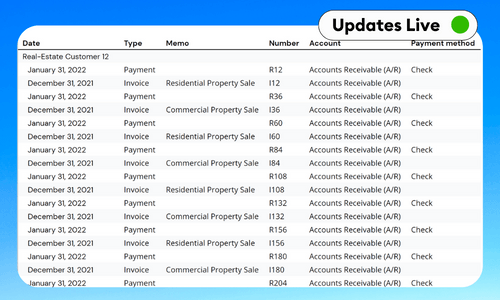 QuickBooks Invoices and Received Payments Report Template - Google Sheets & Excel
